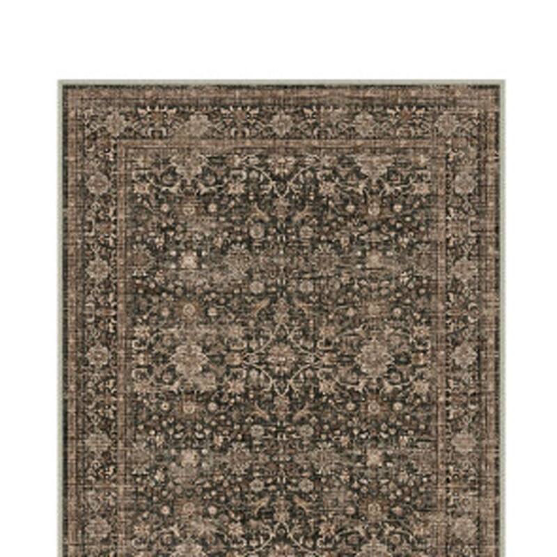 HomeRoots Floral Medallion Traditional Rectangle Area Rug