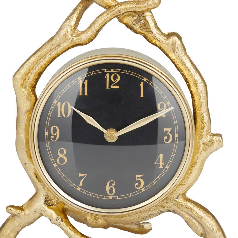 Aluminum Contemporary Clock - 8 x 4 x 13