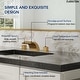 preview thumbnail 23 of 34, Double Handle Waterfall Bathroom Faucet with Pop-up Drain,Widespread 3 Hole Bathroom Sink Faucet