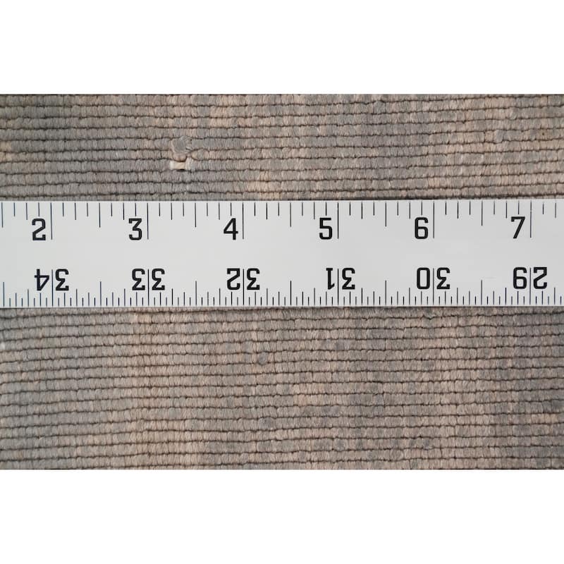Hand Knotted Oriental Viscose Silk Carpet Modern Pictorial Greys & Charcoal Abstract Area Rug - 7' 0'' X 5' 0''