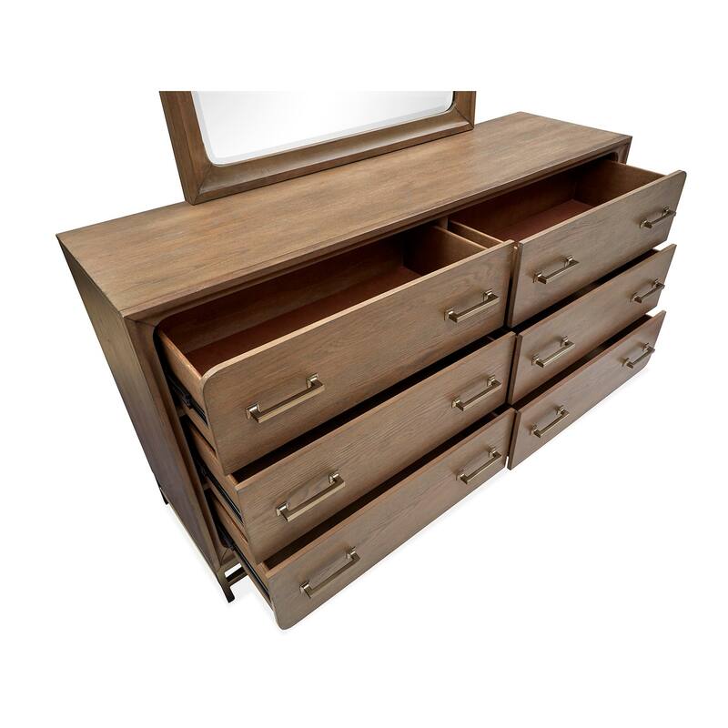 Magnussen Home Lindon Belgian Wheat And Coffee Bean Double Drawer Dresser