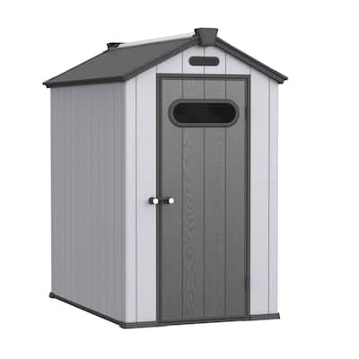 ALEKO Outdoor Shed 70L x 48W inch Solar Powered Lighting Garden Tool Storage w/Floor