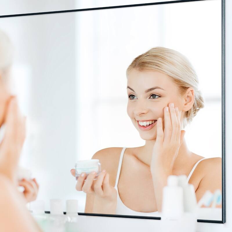 Modern Large Black Rectangle Bathroom Vanity Wall Mirrors 24''x36'' Bed Bath & Beyond 36145818