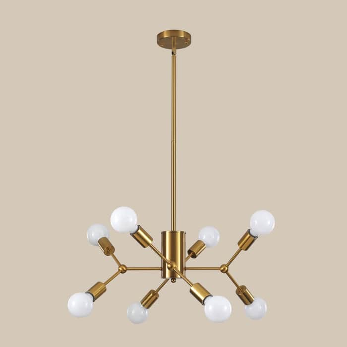 8-Light Dimmable Modern Sputnik Sphere Chandelier