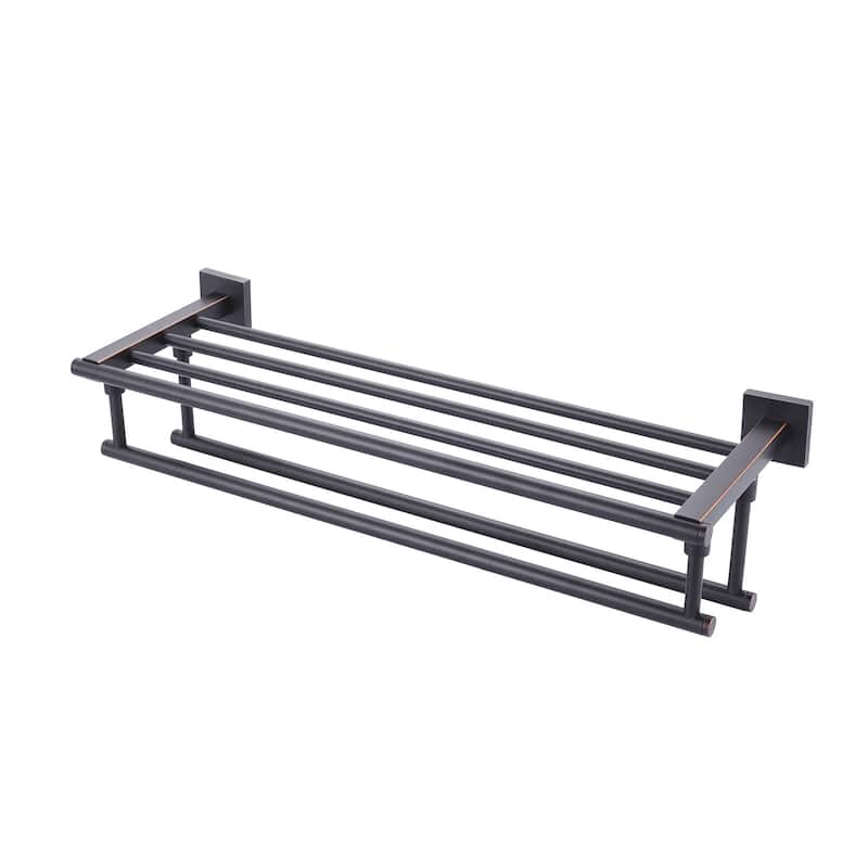 WOWOW Two Towel Holders Wall mounted Towel Rack