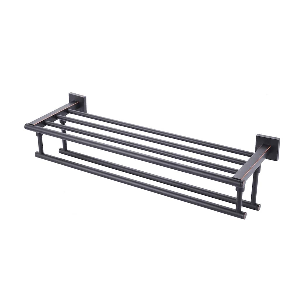 WOWOW Two Towel Holders Wall mounted Towel Rack