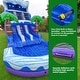 preview thumbnail 2 of 7, XJUMP 17' Surf Beach Inflatable Dual Lane Water Slide with Splash Pool & Air Blower, Tall Seating Height, Commercial Grade