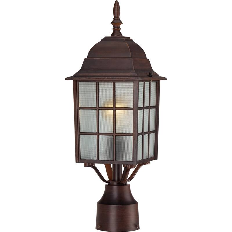 Nuvo 'Adams' 1-light Rustic Bronze 17-inch Post Fixture - Rustic Bronze - Rustic Bronze