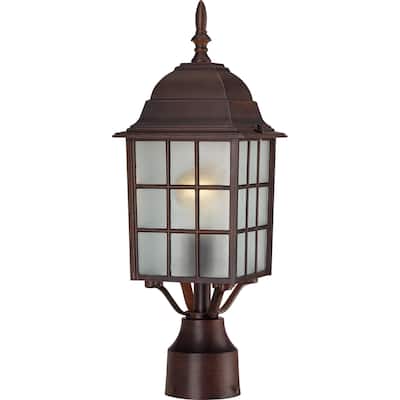 Nuvo 'Adams' 1-light Rustic Bronze 17-inch Post Fixture - Rustic Bronze