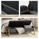 preview thumbnail 42 of 53, Alina Modern Upholstered Flip Top Storage Bench with Metal Legs by HULALA HOME