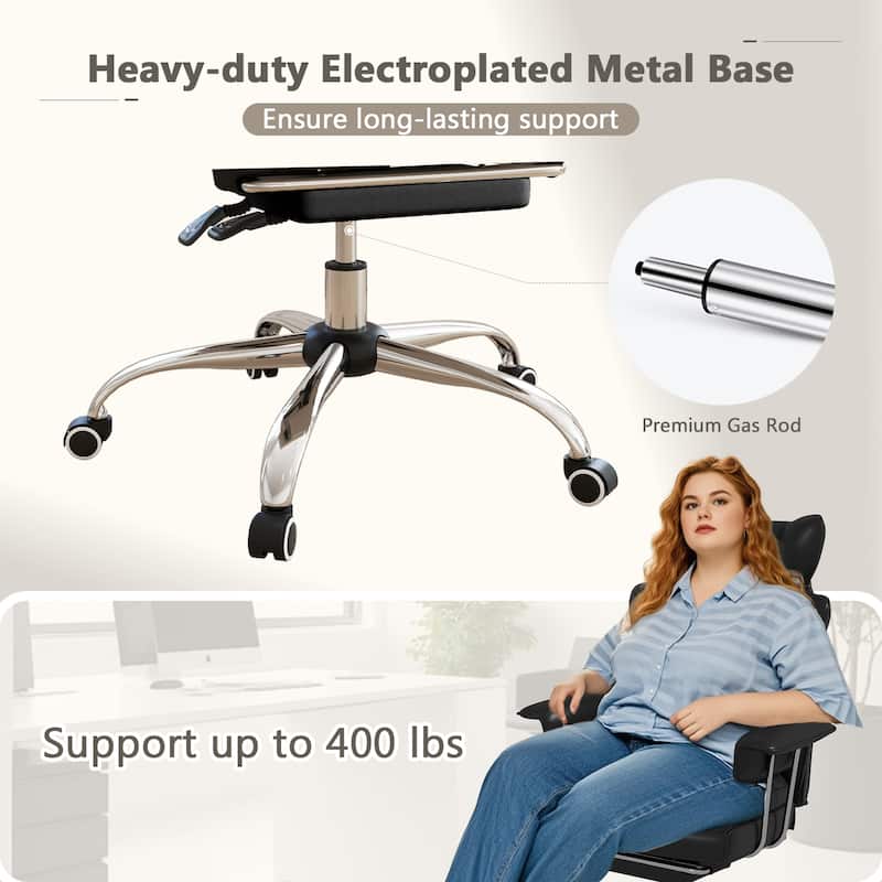 Costway Office Desk Chair Big and Tall Executive Office Chair with - See Details