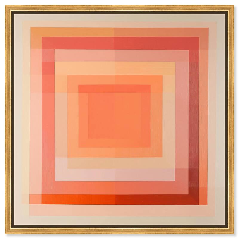 Minimal Color Blocks III Canvas by Art Remedy - 12" x 12" - Gold