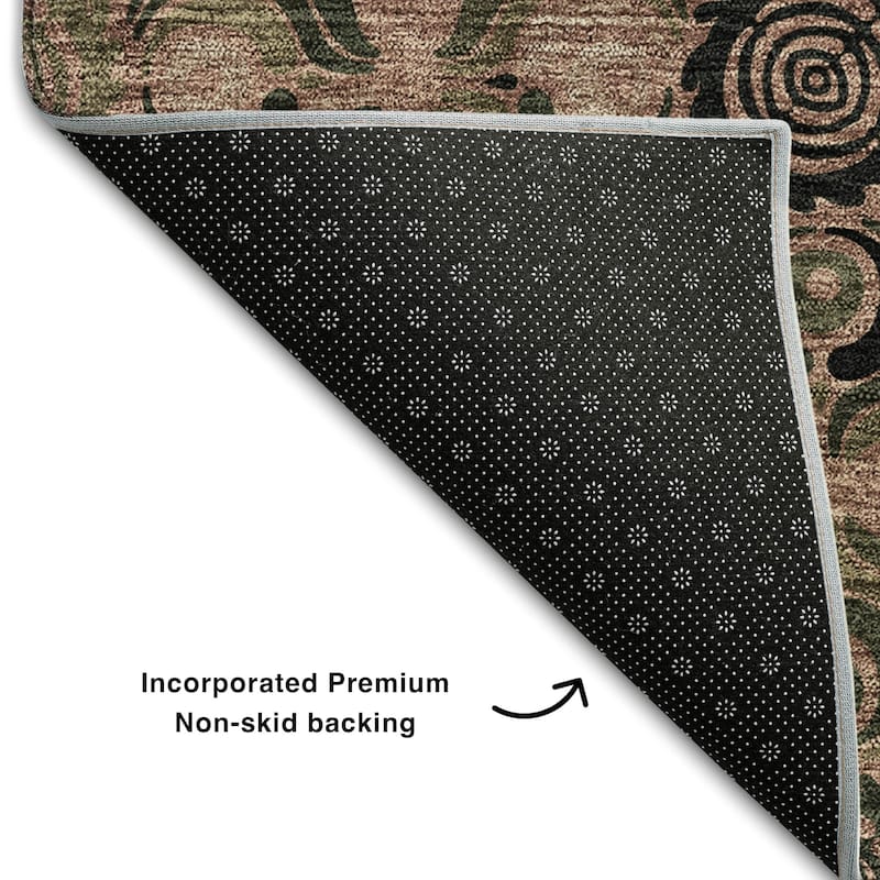 Premium Washable Super Soft Mosaic Panel Mayfield Rug