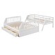 preview thumbnail 22 of 37, Twin-over-Full Bunk Bed with Drawers，Ladder and Storage Staircase
