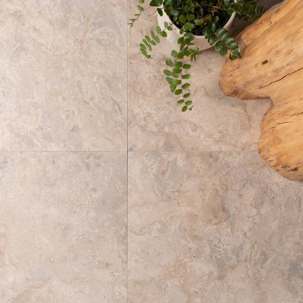 Rare Dunes Honed Marble Wall and Floor Tile