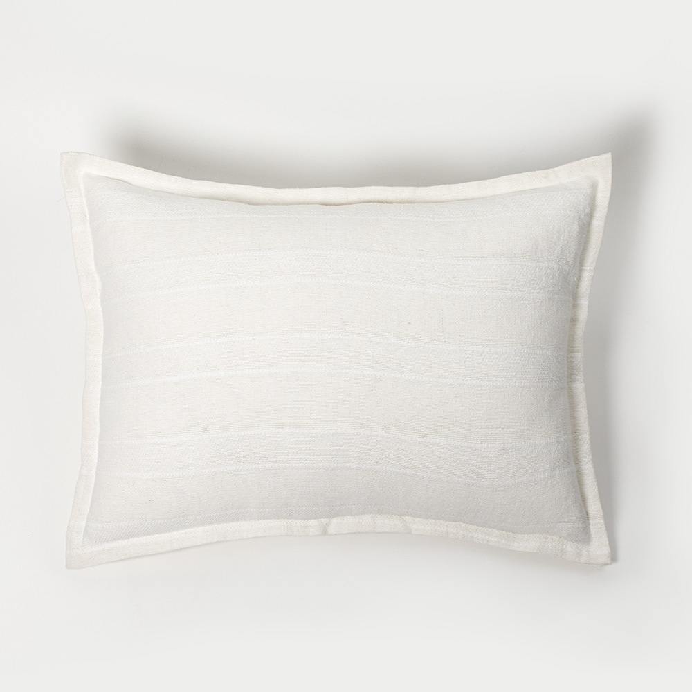 Rugby, Linen Blend, White, Sham
