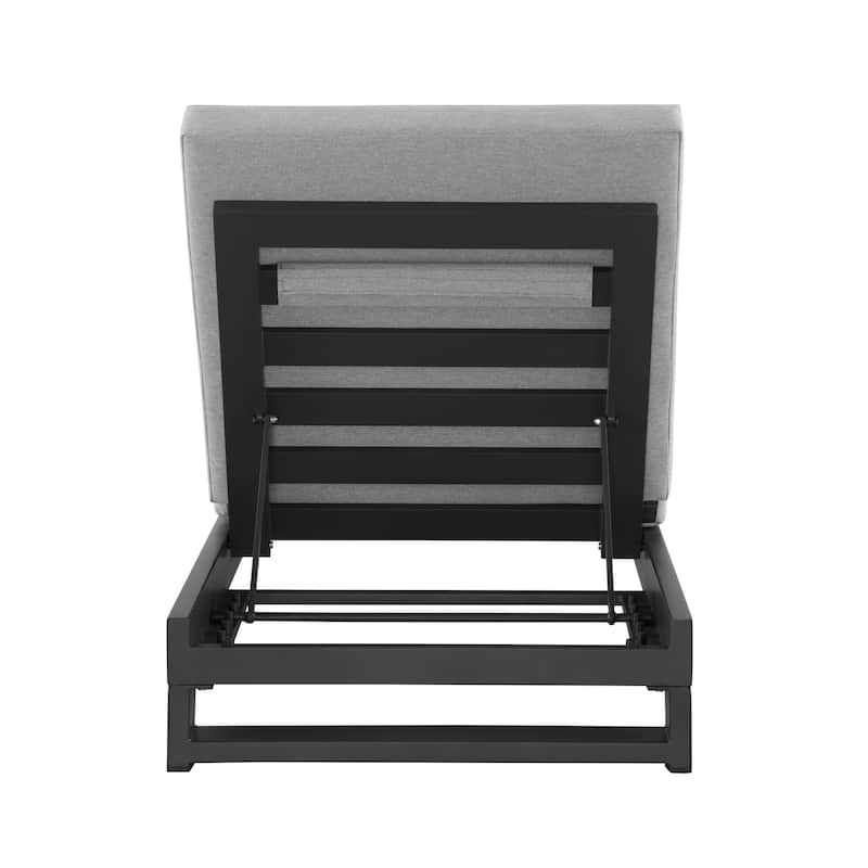 KOVA Minimalist Aluminum Outdoor Chaise Lounge (Set of 2)