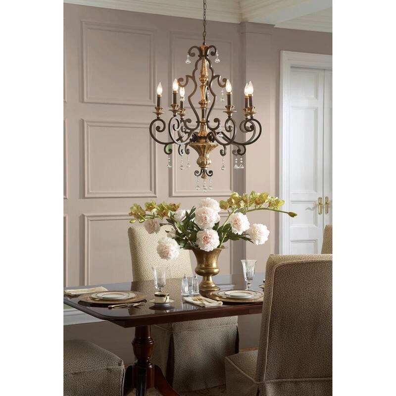 Marquette 6-Light Chandelier in Heirloom - Heirloom