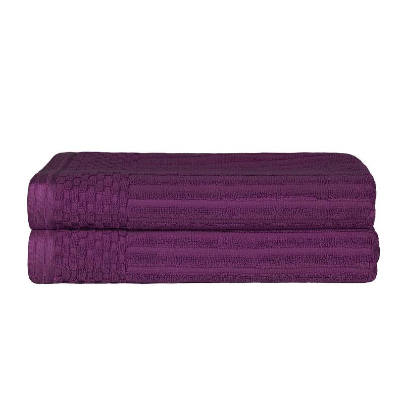 Superior Ribbed Cotton Absorbent Heavyweight Bath Towel Set