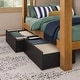 preview thumbnail 8 of 19, Mid-Century Modern Full over Full Bunk Bed with Storage Drawers