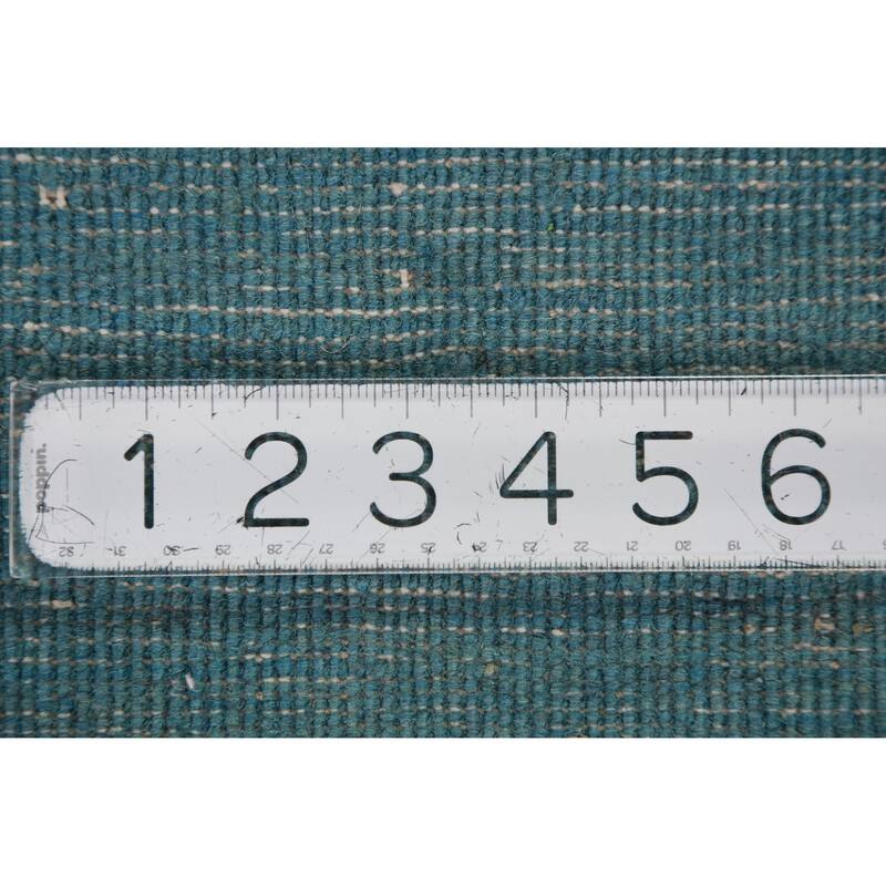 Modern Blue Gabbeh Oriental Accent Rug Handmade Wool Carpet - 2'8" x 4'1"