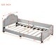 preview thumbnail 34 of 32, Low-Profile Platform Bed Grounded Bed in Velvet Frame