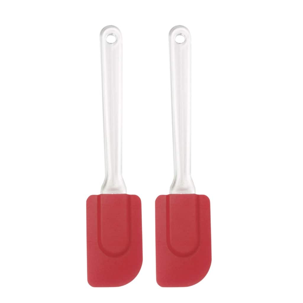 2pcs Flexible Silicone Spatula Heat Resistant Non Stick for Cooking - 9.6" x 1.9"(L*W)
