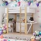 preview thumbnail 2 of 36, Twin Size Loft Bed With Built-in Storage Cabinet and Cubes and Desk