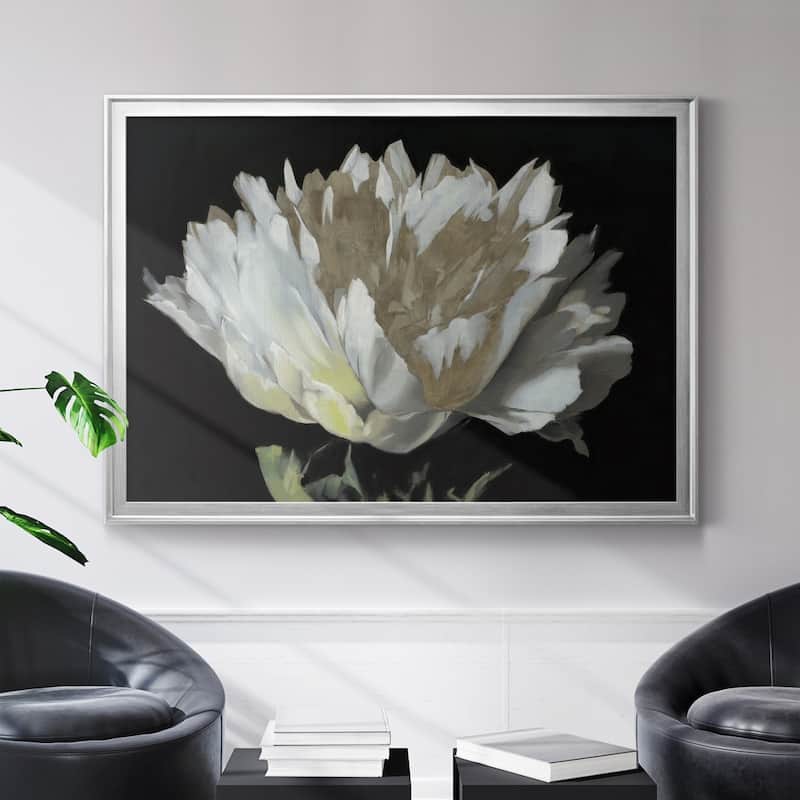 WHITE PEONY Premium Framed Canvas - Ready to Hang