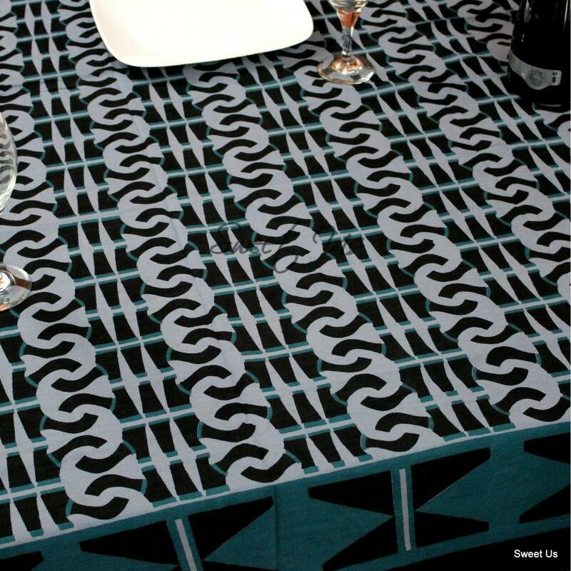 Cotton Tablecloth Rectangle for Christmas, Farmhouse, Kitchen, Holiday - 70 x 106 inches