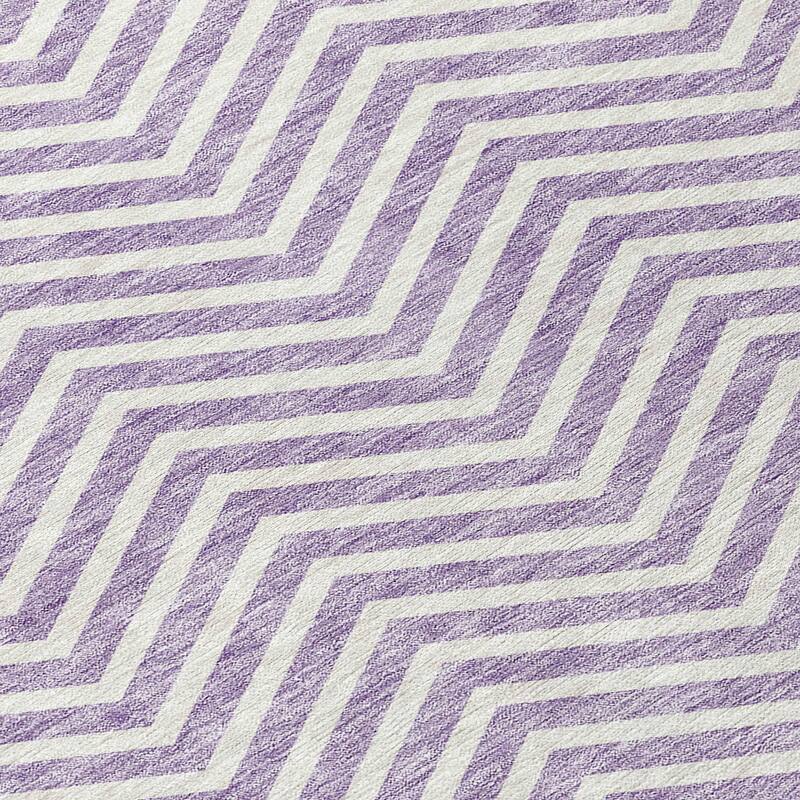 Machine Washable Indoor/ Outdoor Chantille Chevron Stripe Rug
