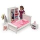 preview thumbnail 7 of 5, Badger Basket Bedroom Furniture Set for 18 inch Dolls - White/Pink