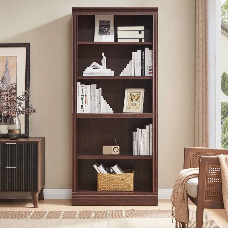 Halston 72.5" Tall Modular Bookcases Bookshelves 5-Tier Display Shelves Organizer and Storage