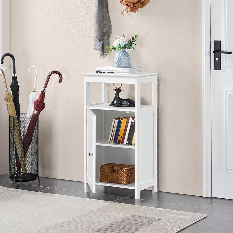 Bathroom Free Standing Storage Organizer with Adjustable Shelf