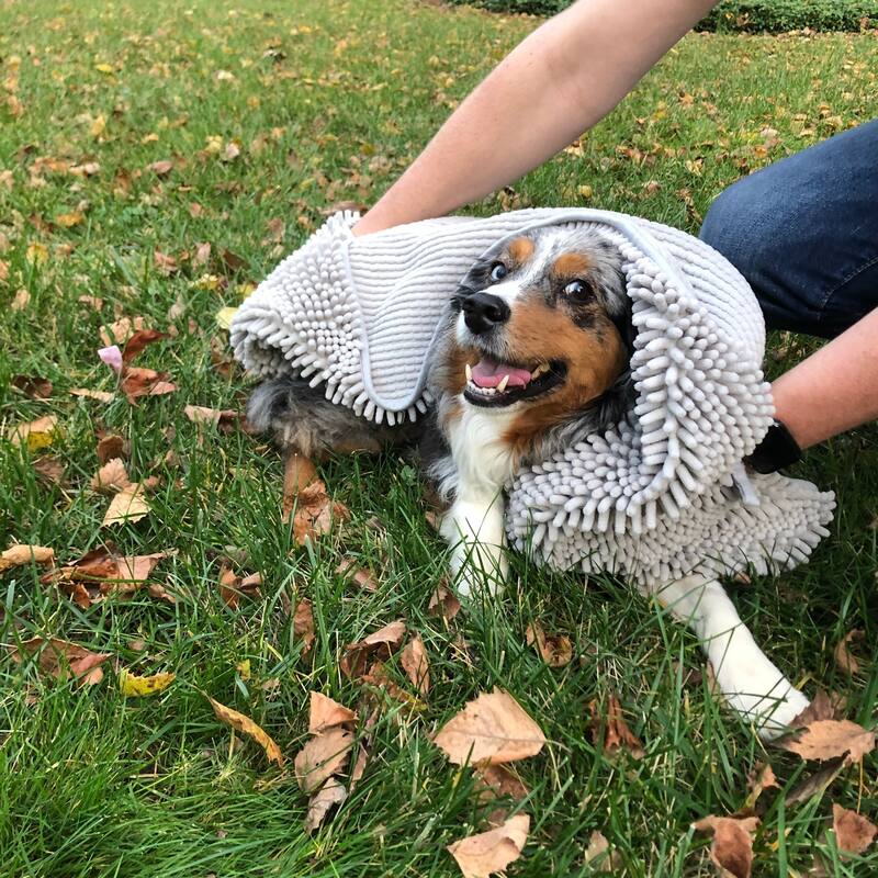 Perro & Gato Microfiber Chenille Pet Drying Mitt