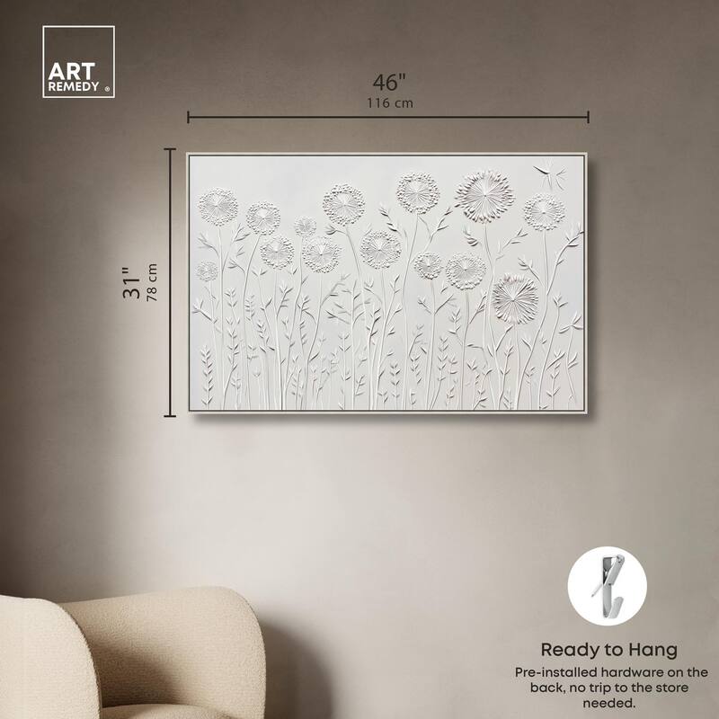 Floral Lace II Canvas by Art Remedy