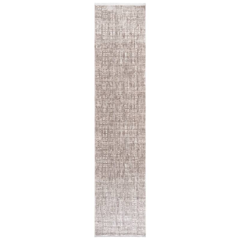 SAFAVIEH Garnet Opal Modern Contemporary Rug - 2'2" x 10' Runner - Grey/Ivory