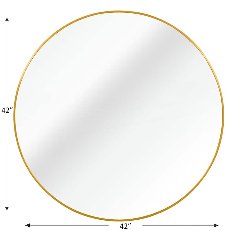 42 Inch Metal Framed Round Bathrrom Mirror for Wall