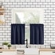 preview thumbnail 63 of 66, No. 918 Martine Microfiber Semi-Sheer Rod Pocket Kitchen Curtain Valance and Tiers Set