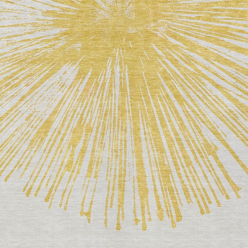 HomeRoots Abstract Transitional Rectangle Outdoor Rug