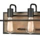 preview thumbnail 3 of 1, Copley 3-Light Vanity Light in Matte Black and Aspen
