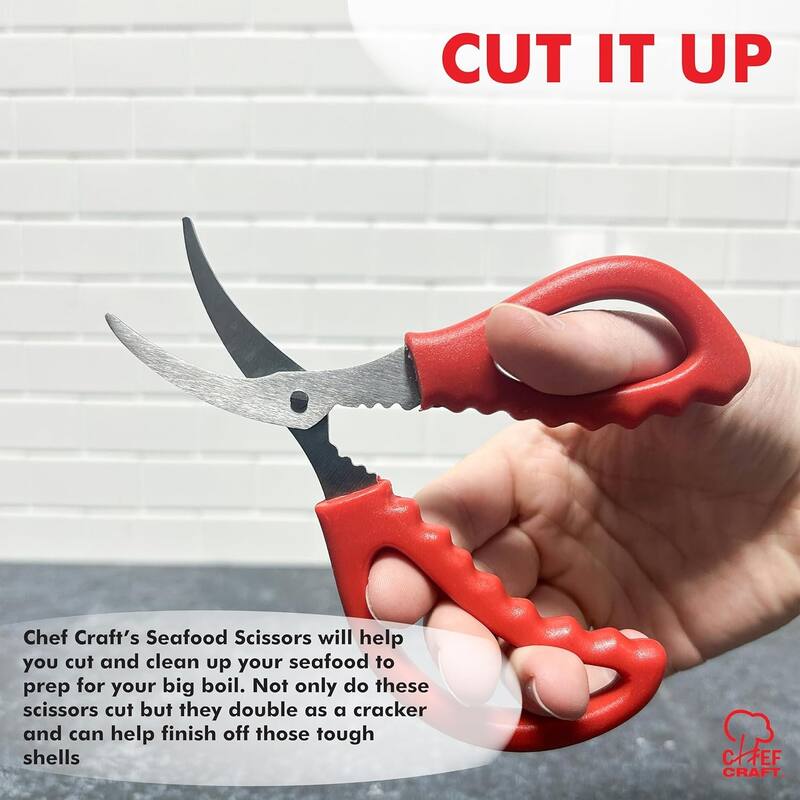 Chef Craft Stainless Steel Blade Seafood Scissors