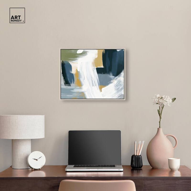 Moss Layers III Canvas by Art Remedy