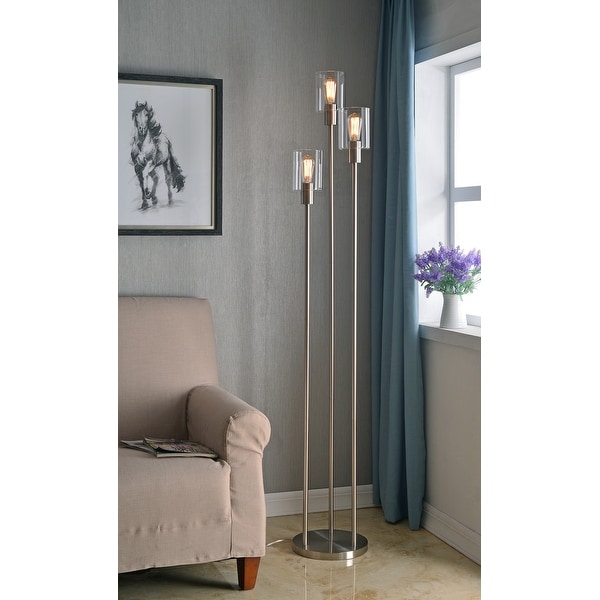 Strick & Bolton Mosley Brushed Steel 73-inch Torchiere. Opens flyout.