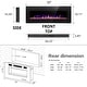 preview thumbnail 6 of 8, Electric Fireplace Heater Recessed Wall-mounted w/ RC (750-1500W) 50 INCH-NEW