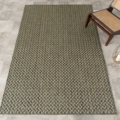 Nuloom Camryn Herringbone Indoor/Outdoor Area Rug