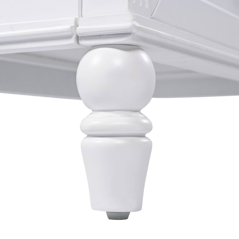 Roomfitters 30" Bathroom Vanity with Integrated Ceramic Sink, Solid Wood Frame and 3-Drawer Storage