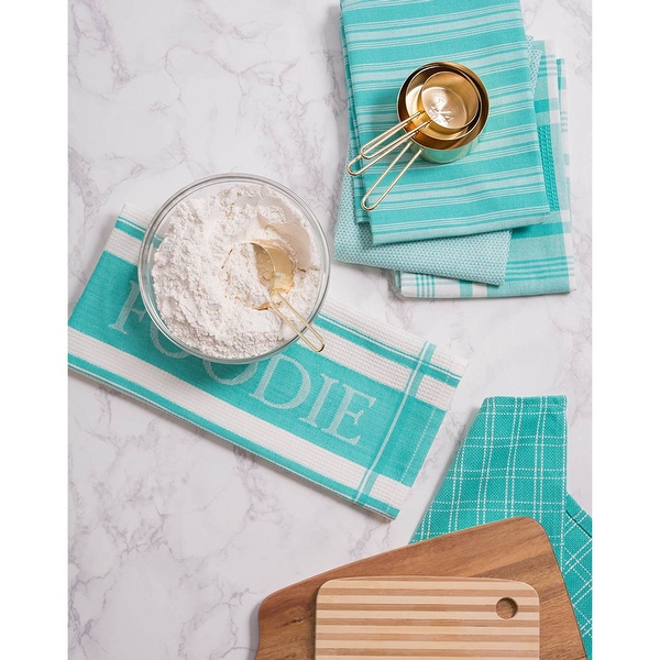 Dish towels teal deals