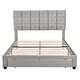 preview thumbnail 58 of 71, Velvet Storage Platform Bed with Wireless Chargers and Drawer