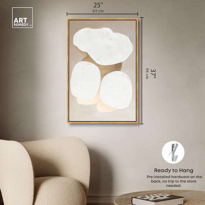 Stacked Stones II Canvas by Art Remedy